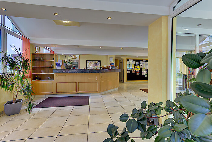 Rezeption im Hotel Bayer. Wald